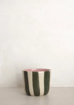 StineMei Plantekop - Stribet grøn